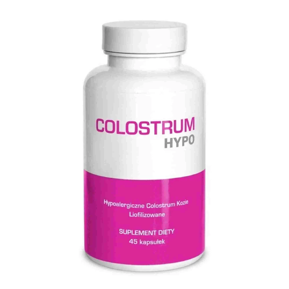 Colostrum Hypo, 45 Kapseln – 100 % Ziegenkolostrum, hypoallergen, zur Unterstützung des Immunsystems und der Zellregeneration