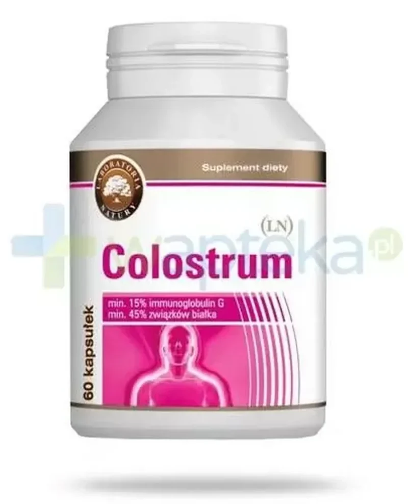 Colostrum LN 60 Kapseln – Nahrungsergänzungsmittel mit bovinem Kolostrum für Muskelaufbau, Regeneration und Immunsystem