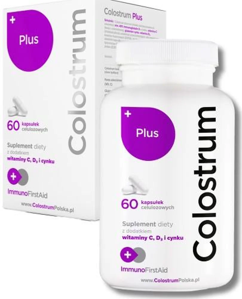 Colostrum Plus Kapseln 500 mg mit Rinderkolostrum, Vitamin C und D3 für Immunsystem und Gesundheit