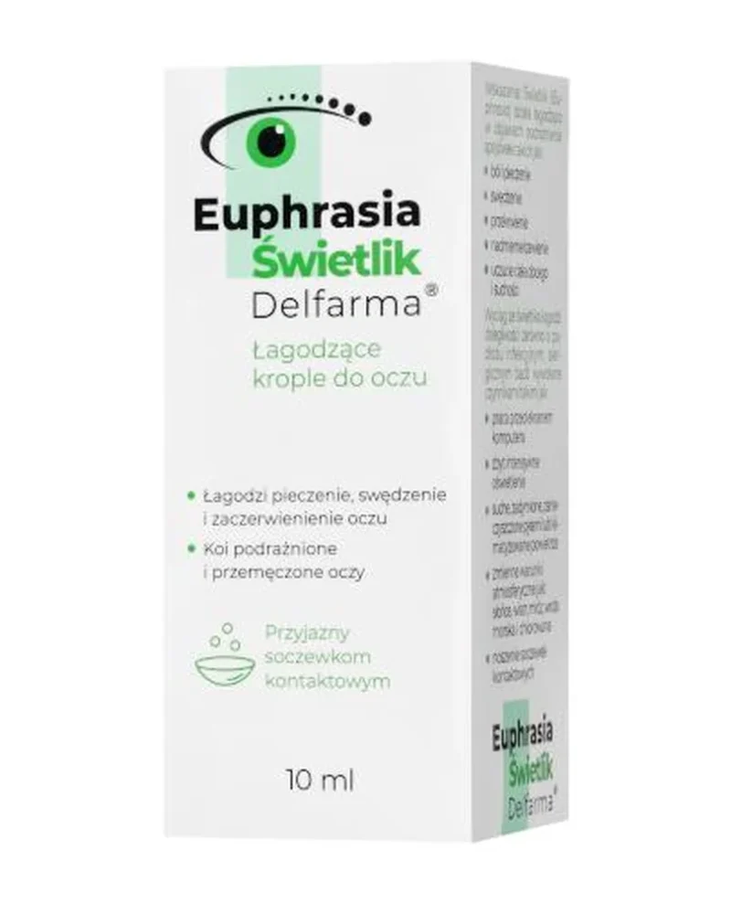 Delfarma Euphrasia Augentropfen 10 ml – beruhigend bei Bindehautreizung, mit Augentrost und Kamille