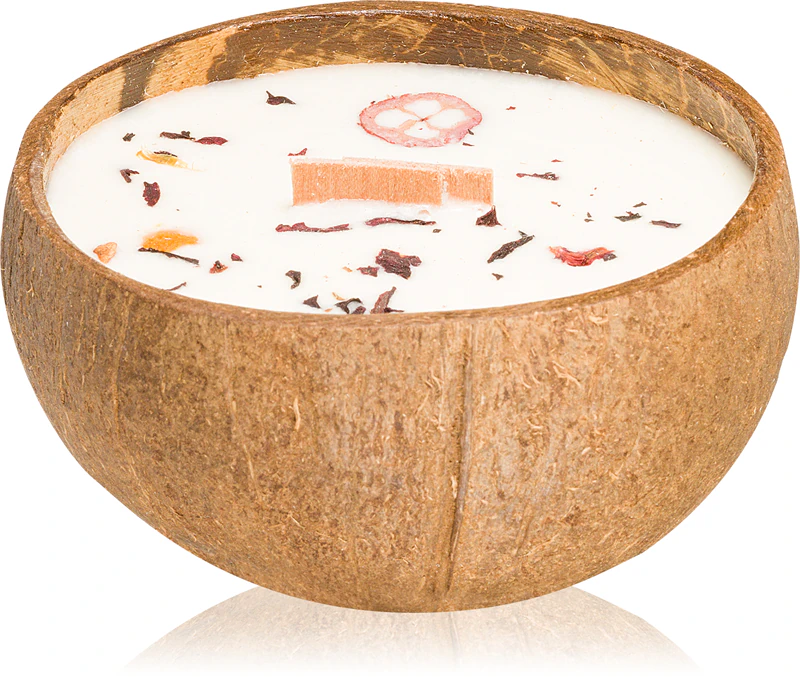 Tropicandle Christmas Spice Sojawachskerze 200 ml mit Holzdocht in elegantem Glas