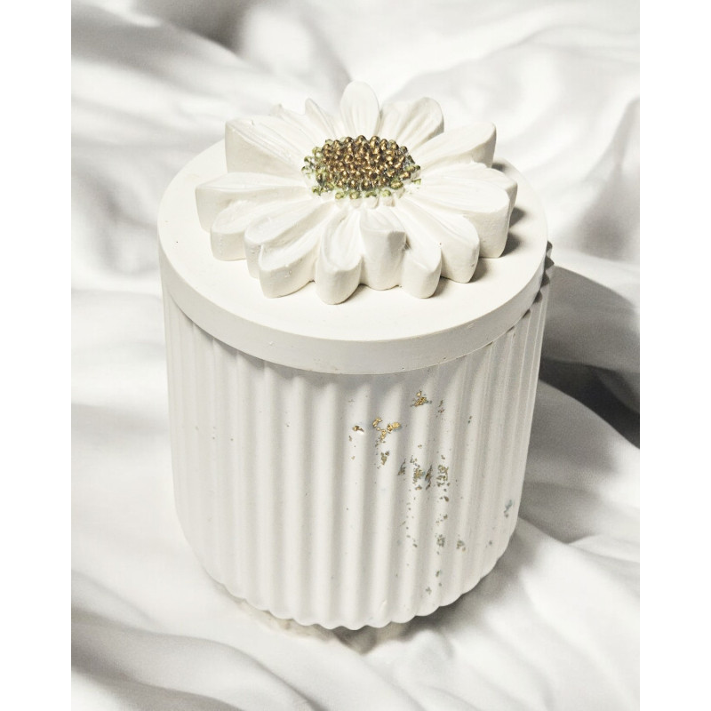 Luxus Duftkerze Goldene Aura 150 ml mit Sandelholz und Holzdocht