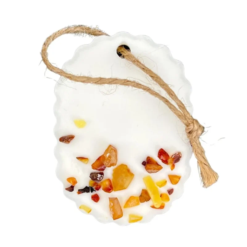 Sojawachs „Polish Amber“ für Duftlampe und Aromatherapie – intensiver Bernstein-Duft, handgefertigt in Polen, 100 % vegan und naturrein.