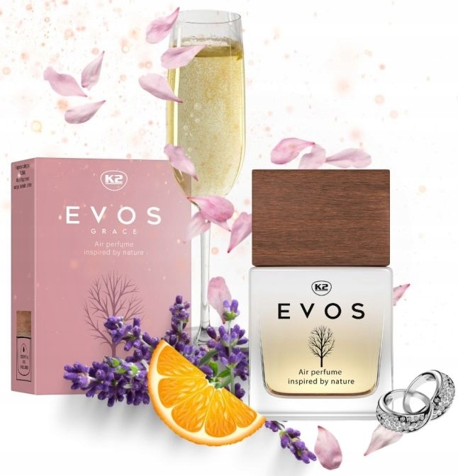 EVOS Grace Madam Auto-Parfum 50 ml Flasche mit blumig-orientalem Duft für Autoinnenräume