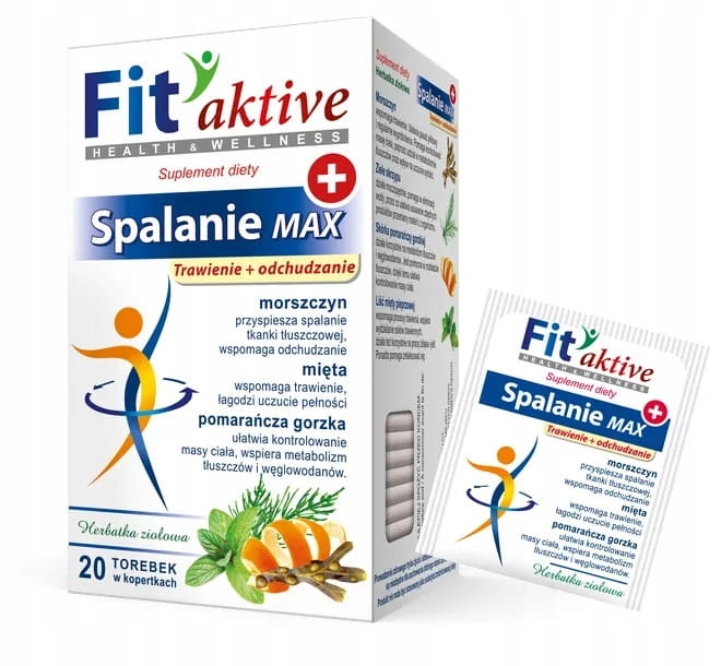 FIT AKTIVE SPALANIE MAX Kräutertee – unterstützt Stoffwechsel, Fettverbrennung und Verdauung