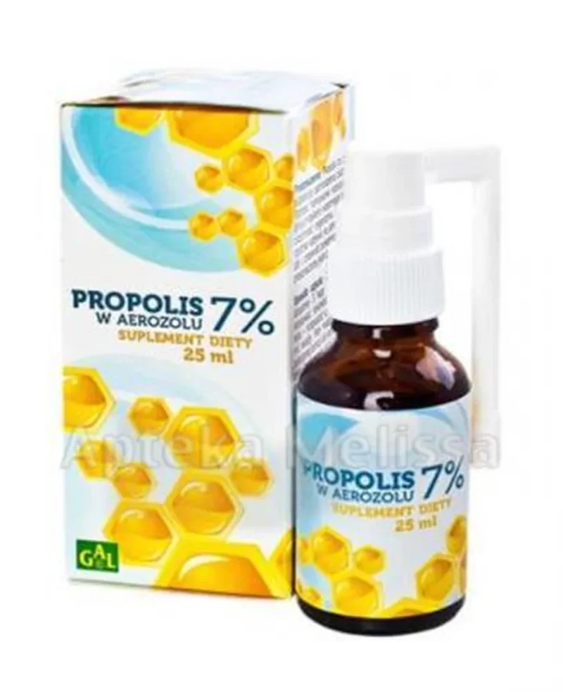 GAL Propolis 7 % Spray – 25 ml. Praktischer Spray mit Propolis zur Unterstützung der Immunfunktion und natürlichen Abwehrkräfte.