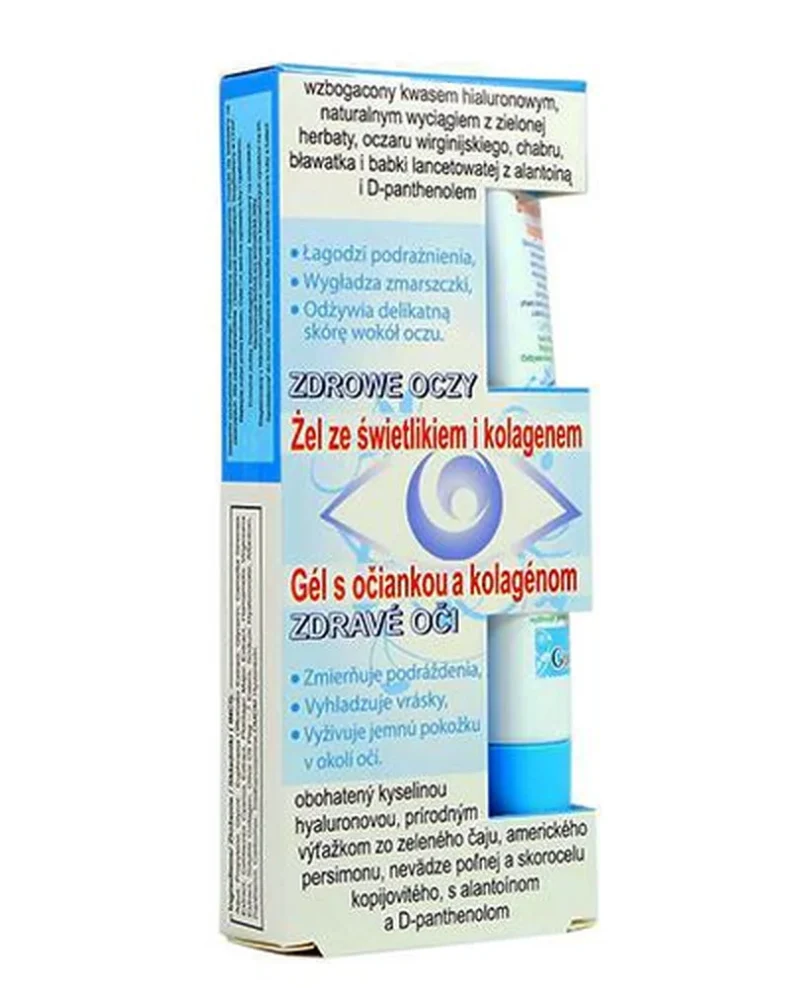 Gorvita Gel mit Augentrost und Kollagen für die tägliche Pflege der Augenpartie und Augenlider