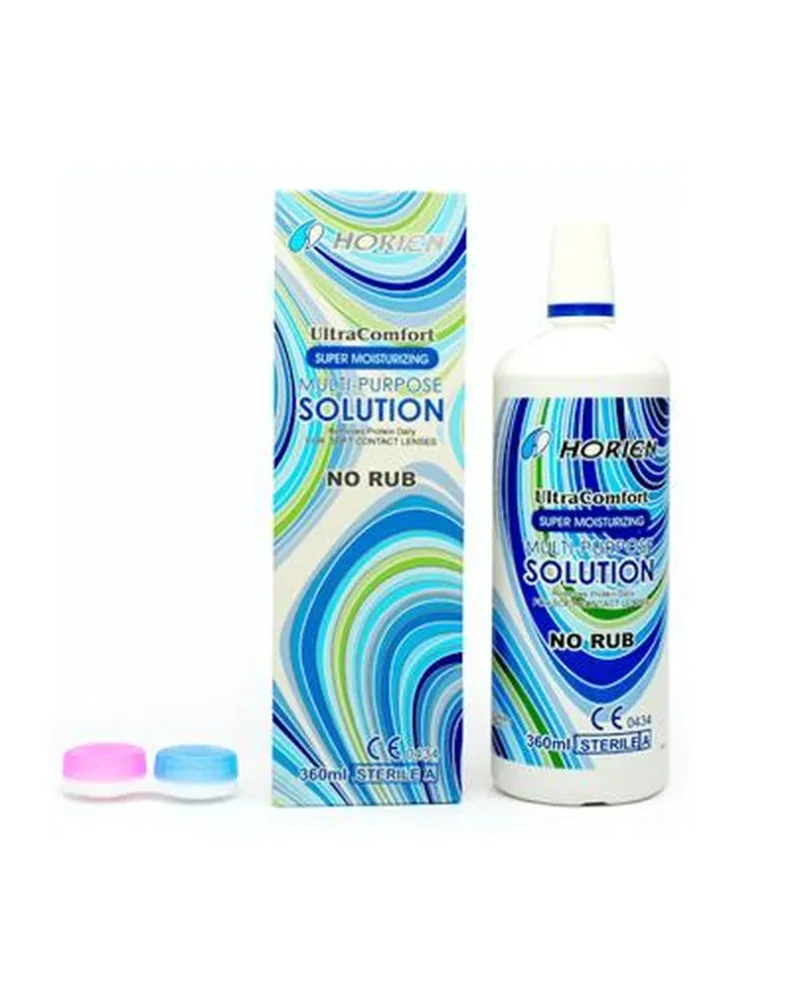 HORIEN ULTRA COMFORT Kontaktlinsenlösung 360 ml für weiche und harte Kontaktlinsen