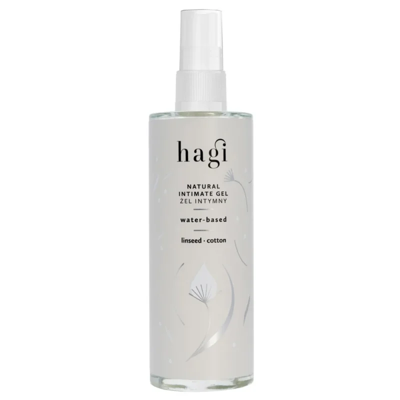 Hagi Natürliches Intimgel Flasche 100 ml – veganes, feuchtigkeitsspendendes Intimgel für sanfte Intimpflege