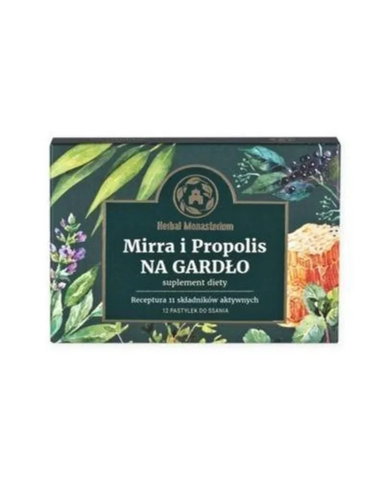 Herbal Monasterium Halspastillen mit Myrrhe und Propolis – natürliche Lutschpastillen für den Hals