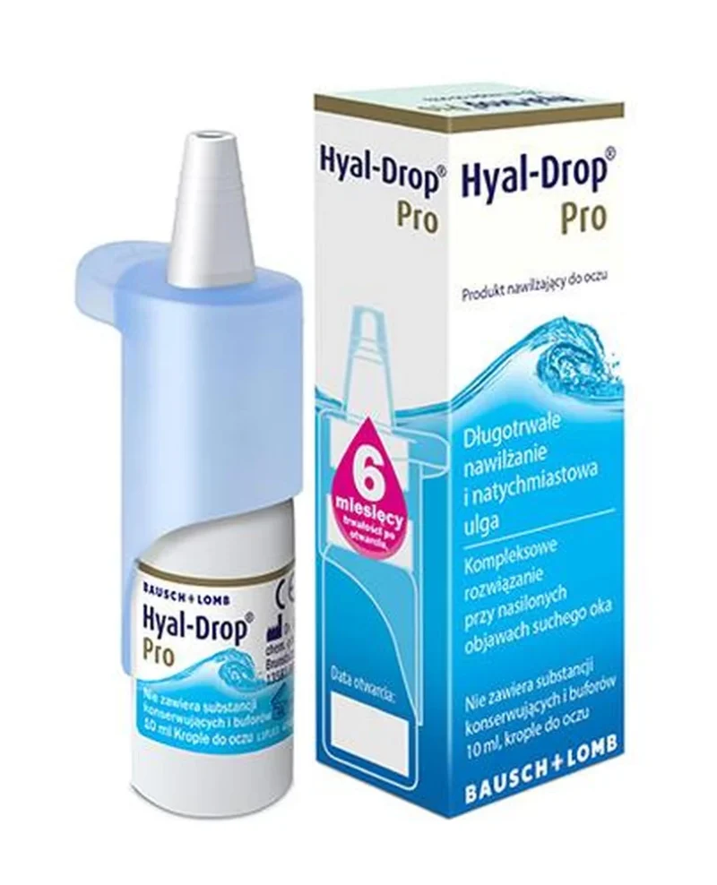 Hyal-Drop Pro Augentropfen 10 ml – 0,24% Natriumhyaluronat zur intensiven Befeuchtung, ohne Konservierungsstoffe