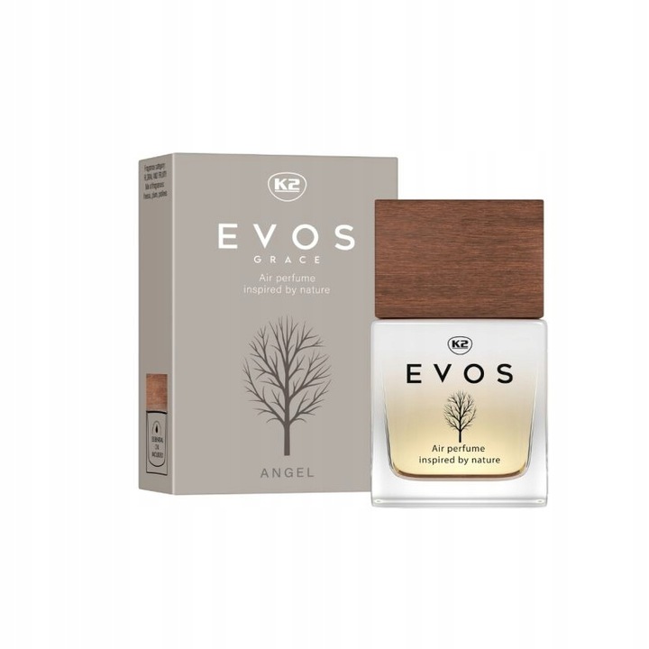 K2 EVOS GRACE ANGEL Auto Parfum 50ml in elegantem Flakon, blumig-fruchtiger Duft für Fahrzeug-Innenräume