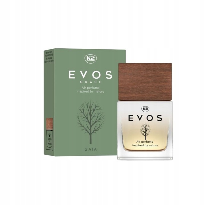 K2 EVOS GRACE GAIA Auto-Parfüm 50ml – blumig-chypre Duft mit schwarzer Johannisbeere, Rose und Patchouli für ein harmonisches Autoerlebnis.