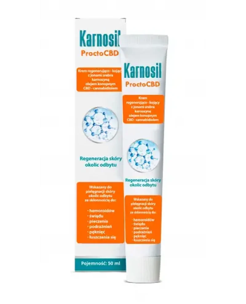 Karnosil Procto CBD regenerierende und beruhigende Creme zur Pflege des Analbereichs 50 ml