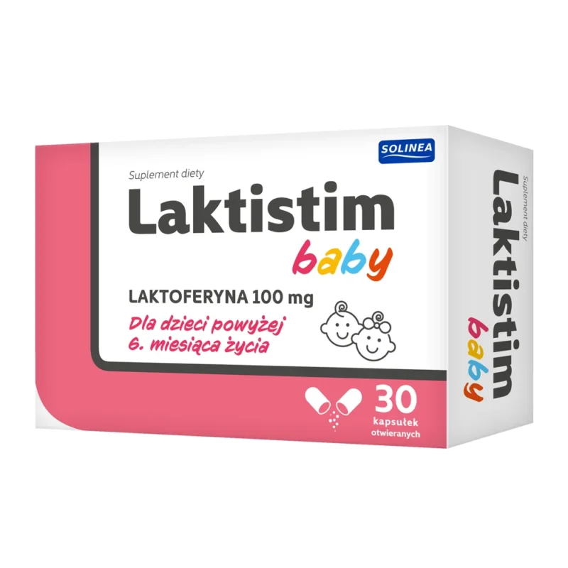 Laktistim Baby 30 Kapseln mit Laktoferrin und Inulin Nahrungsergänzung zur Unterstützung der Darmflora und des Immunsystems bei Säuglingen
