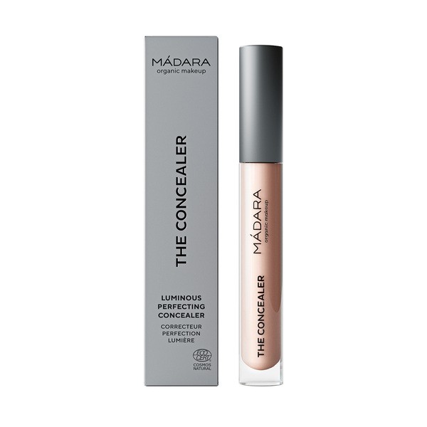 Madara Luminous Perfecting Concealer Latte 25 – natürlicher Concealer mit mittlerer Deckkraft, kaschiert Augenringe, Rötungen und sorgt für strahlende Haut.