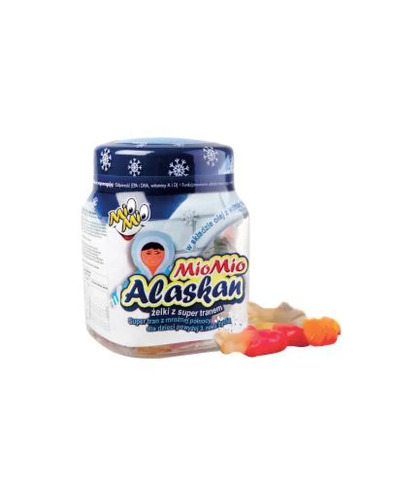 MioMio Alaskan Gummibärchen mit Supertran 30 Stück – Nahrungsergänzung für Kinder zur Unterstützung von Immunsystem, Gehirn und Augen