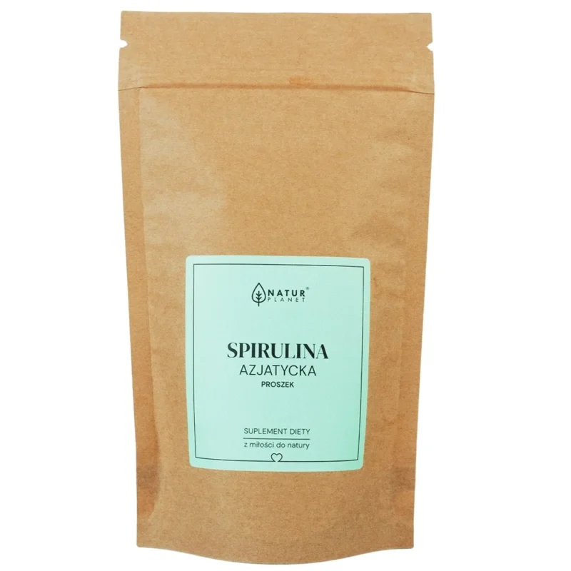 Natur Planet Asiatische Spirulina Pulver 250 g – reich an pflanzlichem Protein, Antioxidantien und wichtigen Nährstoffen für gesunde Ernährung.