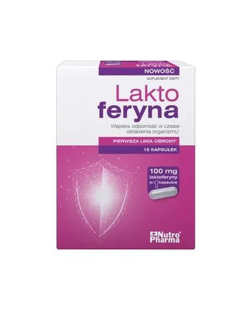 Nutropharma Laktoferrin 15 Kapseln Nahrungsergänzung mit Lakt­oferrin aus Kuhmilch