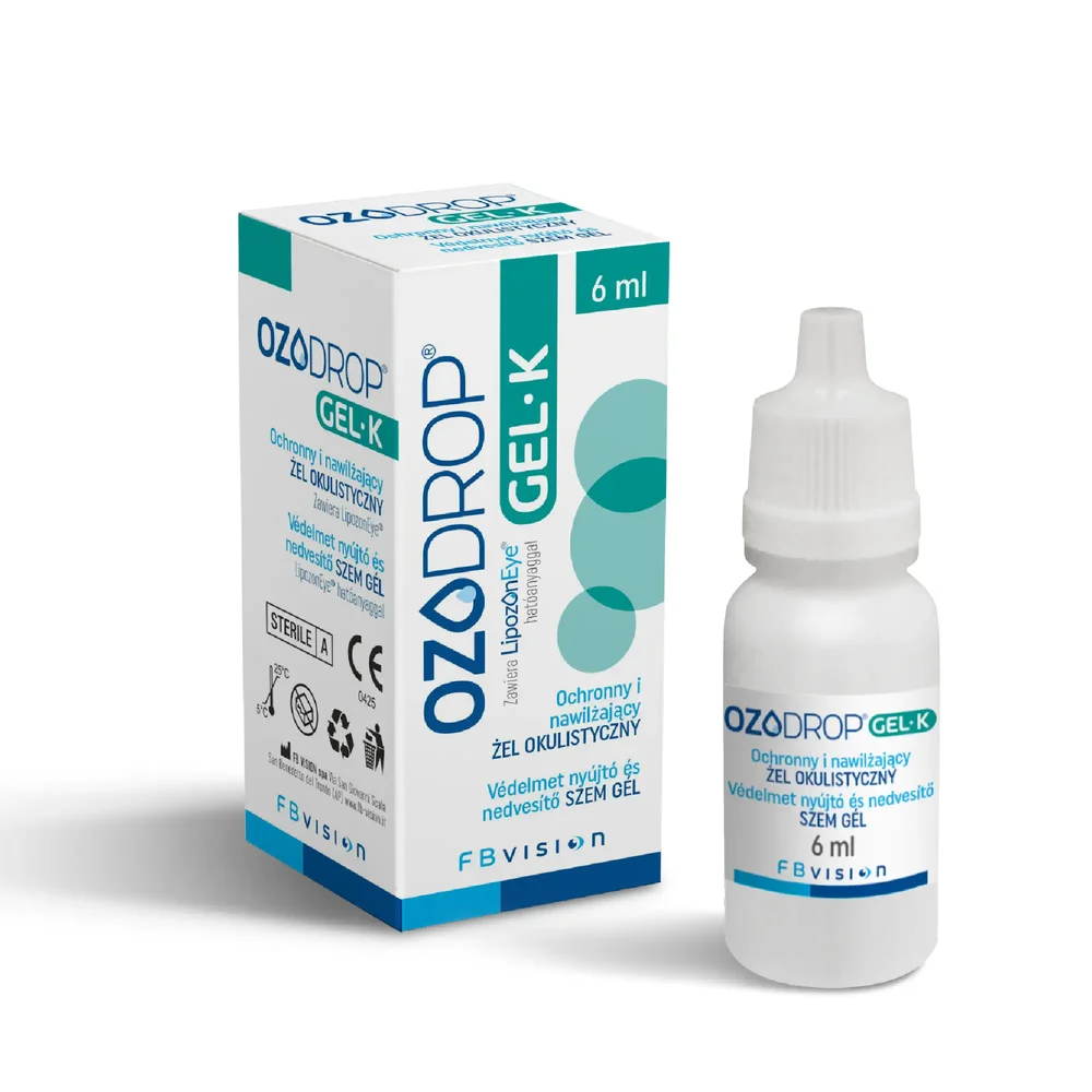 Ozodrop Gel K Antiseptisches Augengel mit Ozon 4in1 zur Befeuchtung und Pflege der Augen, 6 ml