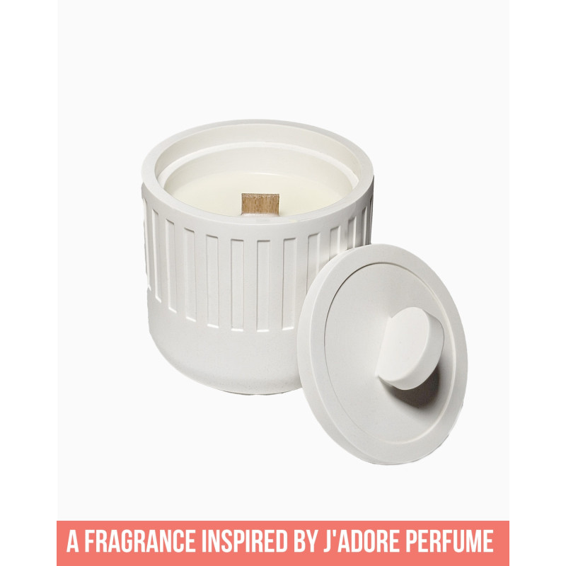 Sojawachskerze Reine Eleganz 160 ml inspiriert von J’adore mit Holzdocht