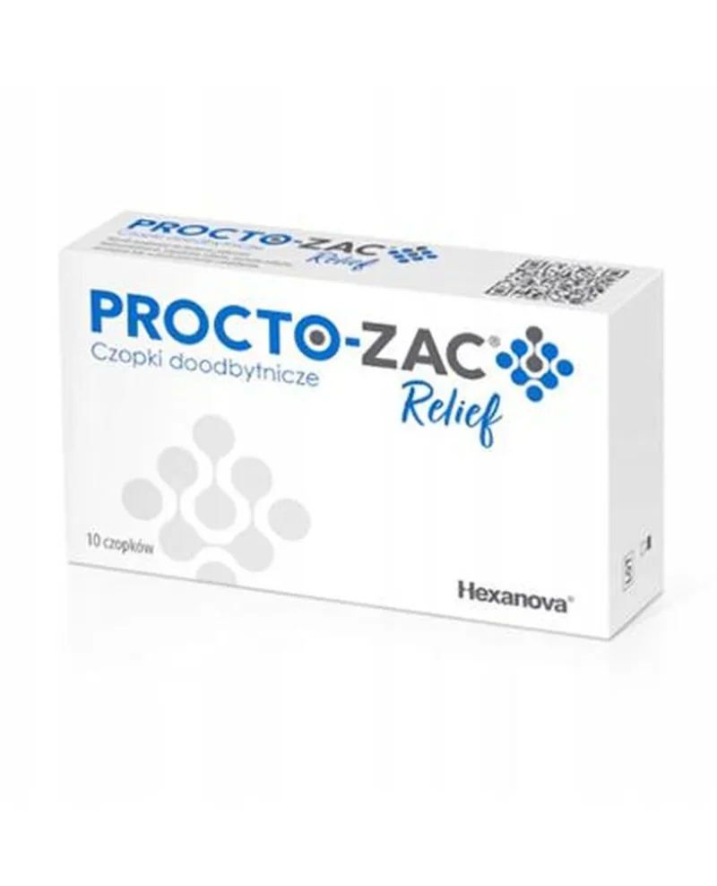 Procto-Zac Relief rektale Zäpfchen zur Linderung von Hämorrhoidenbeschwerden 10 Stück