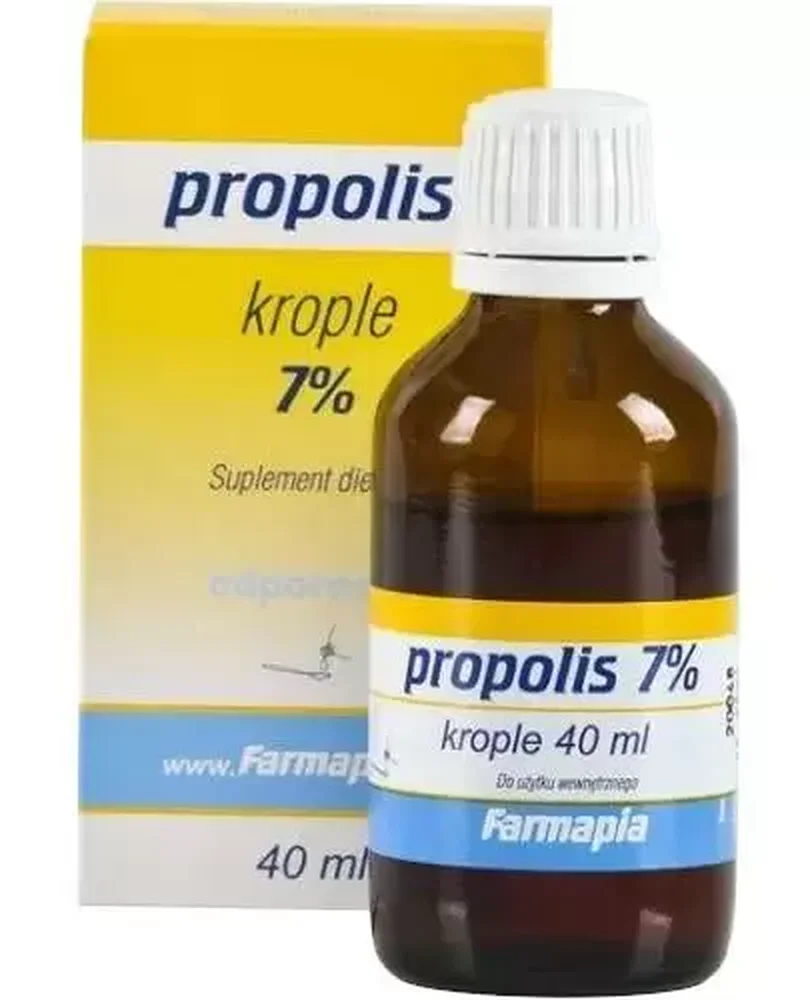 Propolis 7 % Tropfen – 40 ml. Unterstützt das Immunsystem, stärkt die Abwehrkräfte und liefert natürlichen Bienenkittharz für Gesundheit und Wohlbefinden.