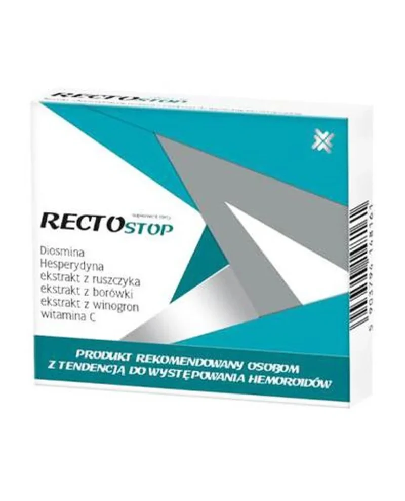 Rectostop Tabletten mit Diosmin und Hesperidin zur Unterstützung der Venengesundheit bei Hämorrhoiden 30 Stück