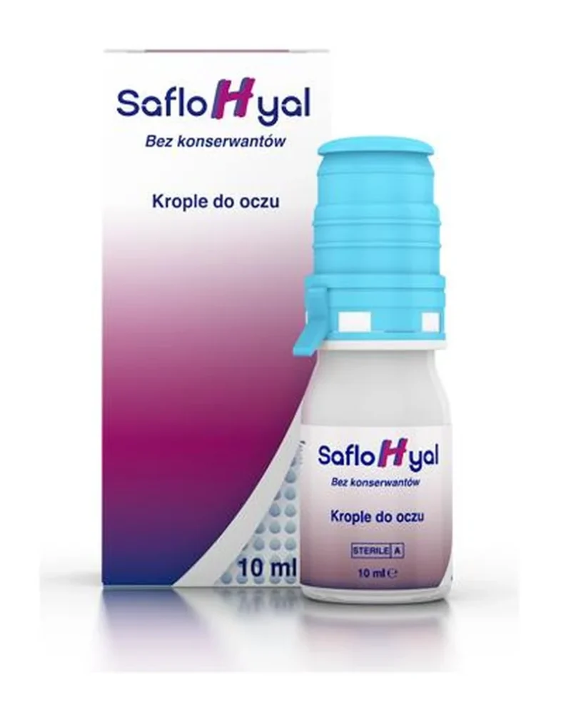 SafloHyal Augentropfen 10 ml mit Hyaluronsäure zur Linderung von Augenreizungen