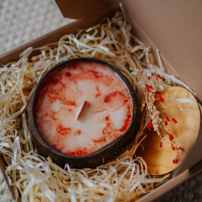 Sojakerze in KOKOS, groß – Favoritin, 550 ml