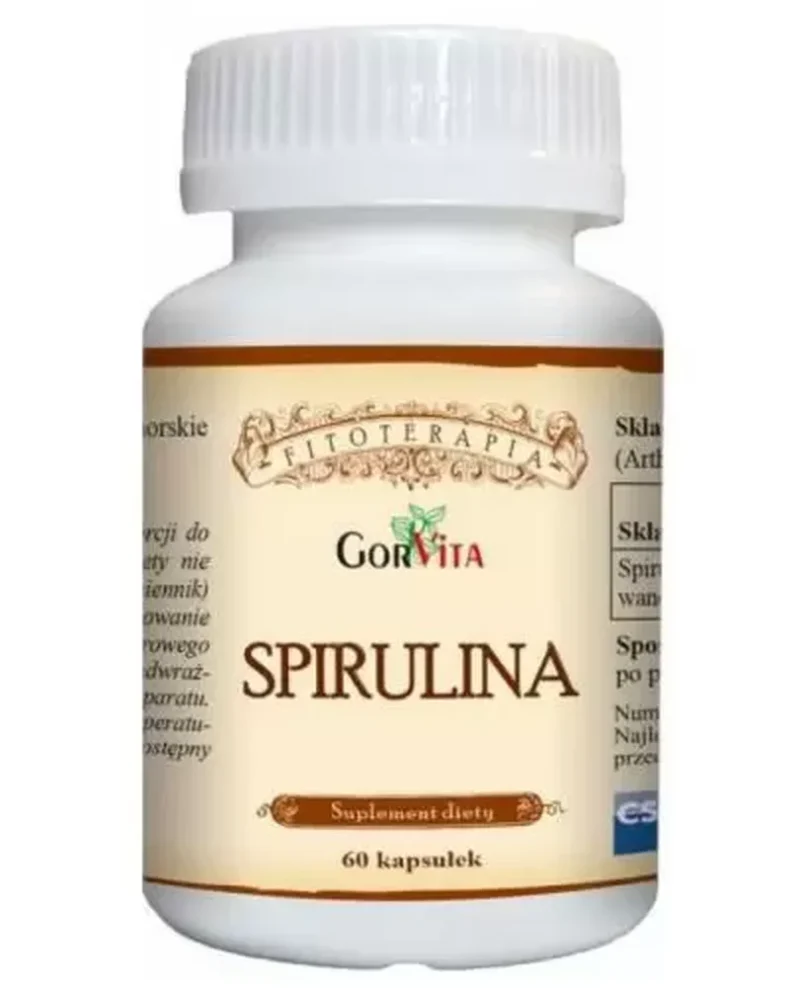 Spirulina – 60 Kapseln. Pflanzliches Protein, Antioxidantien und Nährstoffe zur Unterstützung von Energie, Haut, Haaren, Nägeln und gesunder Ernährung.