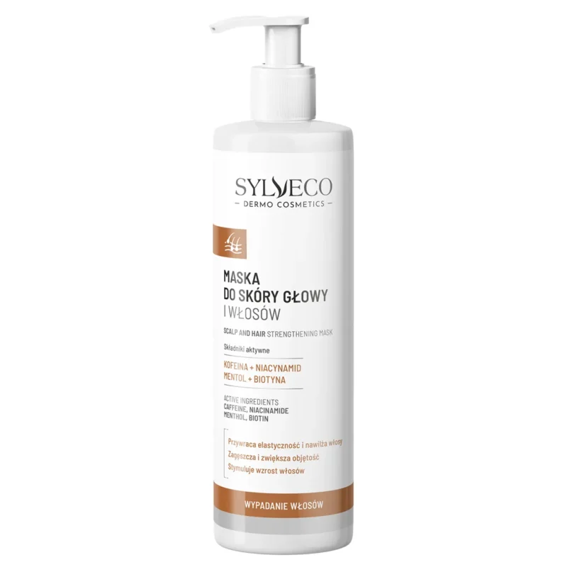 Sylveco Dermo Maske gegen Haarausfall für Kopfhaut und Haare mit Biotin und Koffein 300 ml