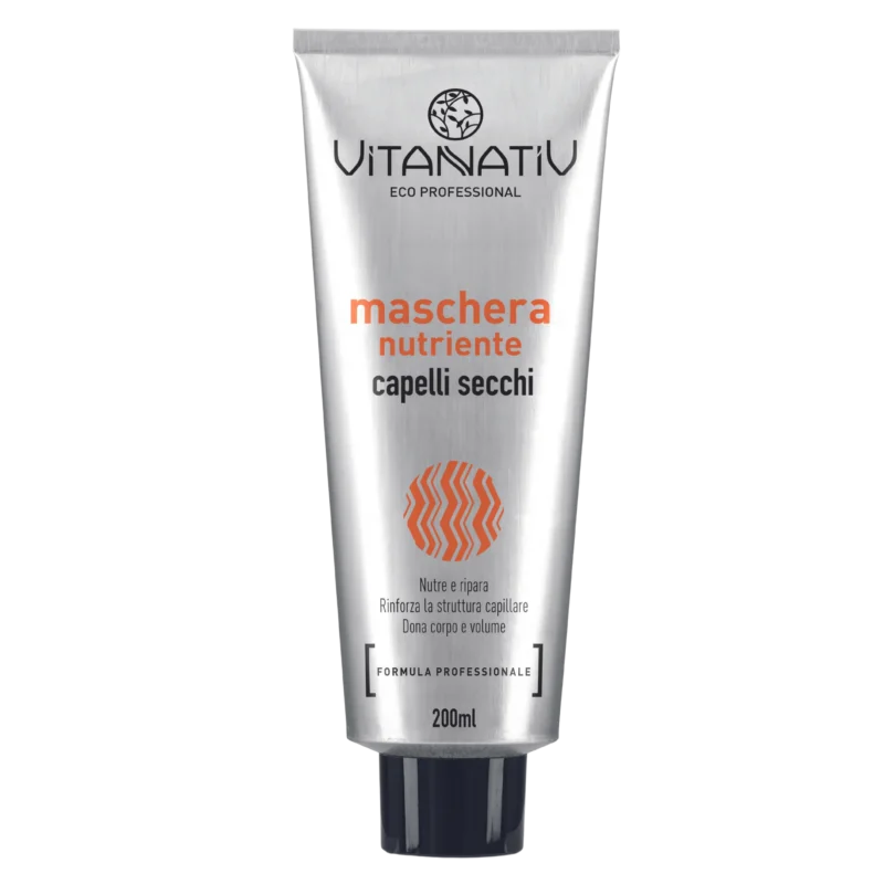 Vitanativ nährende Haarmaske für trockenes Haar 200 ml Feuchtigkeitspflege mit Kokos- und Mandelextrakten