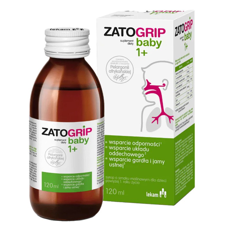 Zatogrip Baby 1+ Sirup mit Holunder, Pelargonienwurzel und Zink für Kinder ab 1 Jahr