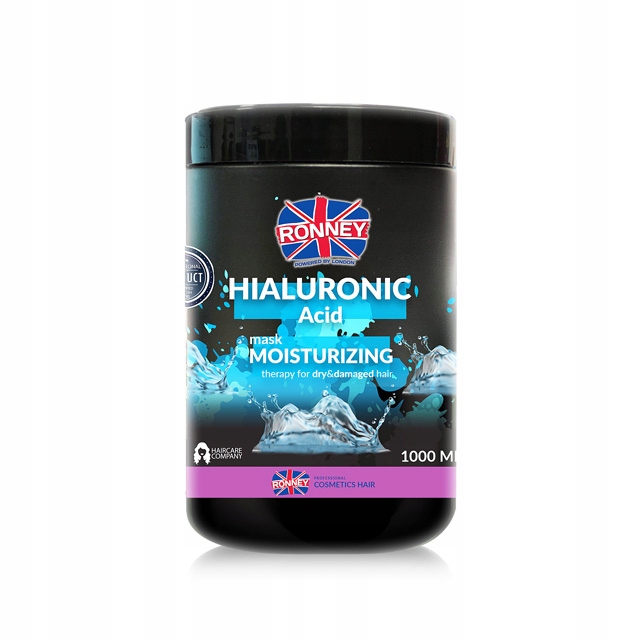 Ronney Hialuronic Complex Moisturizing Haarmaske mit Hyaluronsäure für trockenes und geschädigtes Haar, 1000 ml