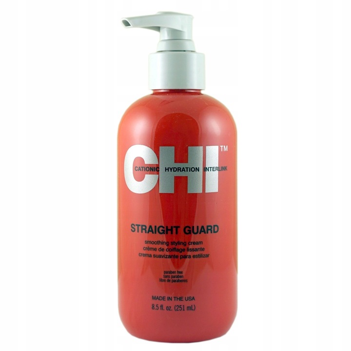 CHI Straight Guard Glättungsmilch 251 ml mit Hitzeschutz für glattes und frizzfreies Haar