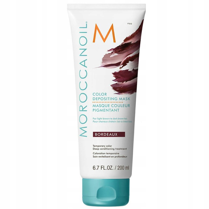 Moroccanoil Bordeaux Maske 200 ml Color Depositing Mask für rote Haare mit intensiver Pflege und Farbauffrischung