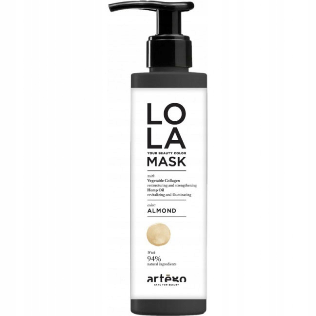 Artego LOLA Almond Tönungsmaske 200 ml zur Farbauffrischung und Pflege der Haare