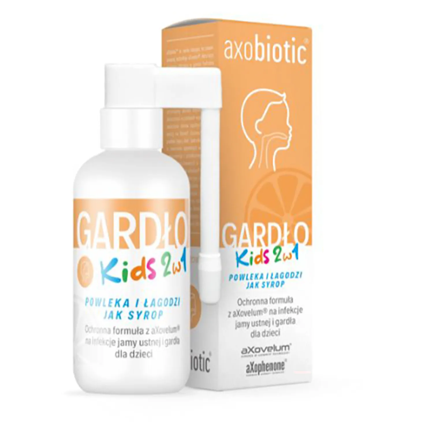 AxoBIOTIC Gardło Kids 2in1 Halsspray für Kinder ab 1 Jahr