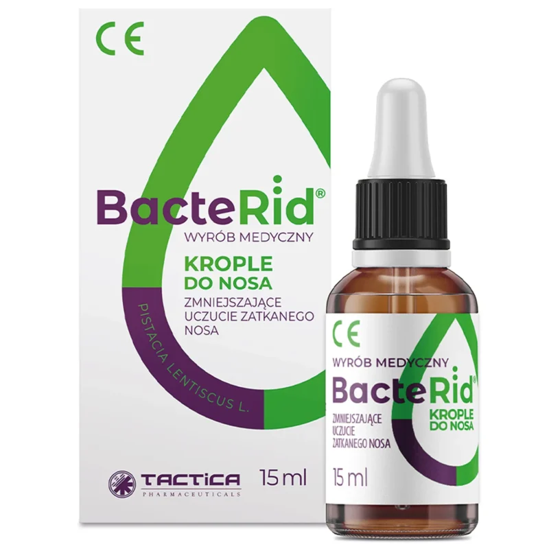 Bacterid Nasentropfen 15 ml mit Mastixbaumöl bei verstopfter Nase und Schnupfen