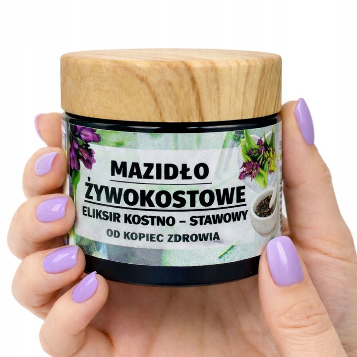 Natürliche Beinwell Einreibung zur Pflege von Muskeln und Gelenken mit Hanföl und Kräuterextrakten