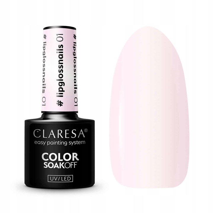 Claresa Lipglossnails Hybrid-Nagellack mit intensivem Glanz und Lipgloss-Effekt
