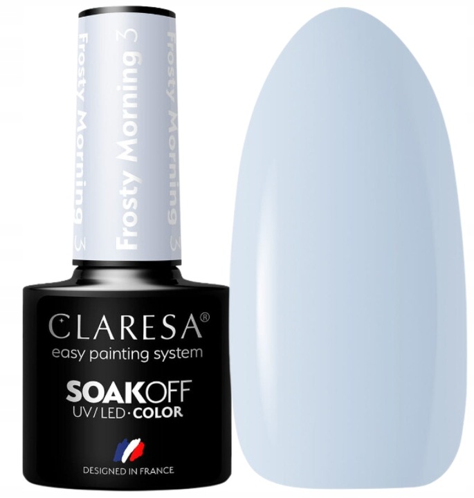 Claresa Frosty Morning 3 pastellblauer Hybrid-Nagellack in kühlen Wintertönen