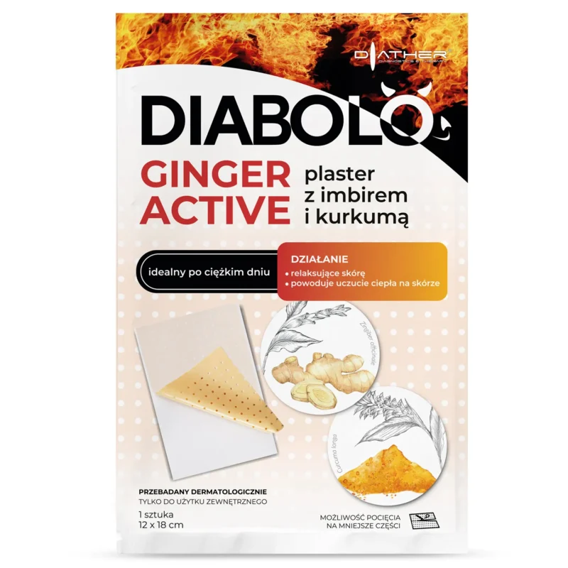 Diabolo Ginger Active Wärmepflaster mit Ingwer und Kurkuma 12 x 18 cm