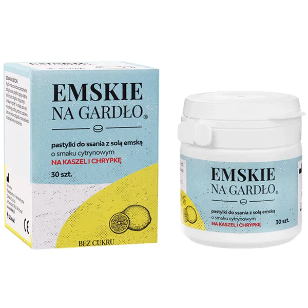 Emser Halstabletten Zitrone zuckerfrei mit Emser Salz gegen Husten und Heiserkeit
