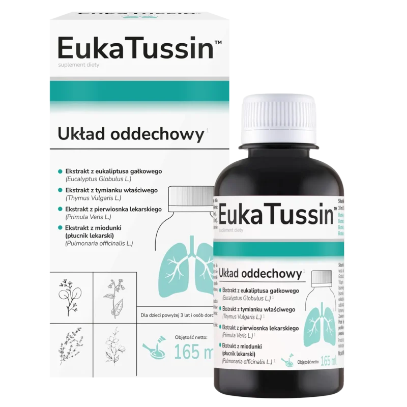 EukaTussin Hustensirup 165 ml – pflanzlicher Sirup für Hals, Stimme und Atemwege