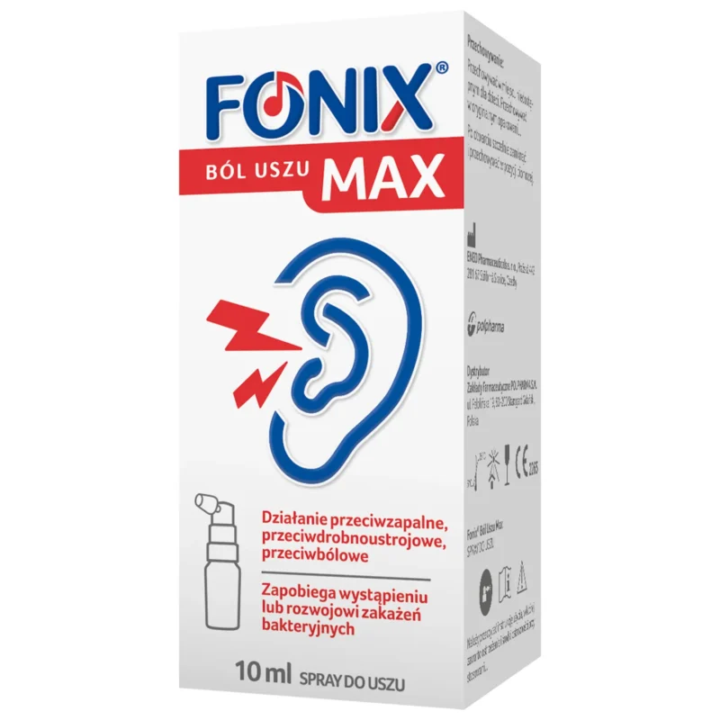 Fonix Ohrenschmerzen Max Ohrenspray 10 ml zur Ohrenreinigung