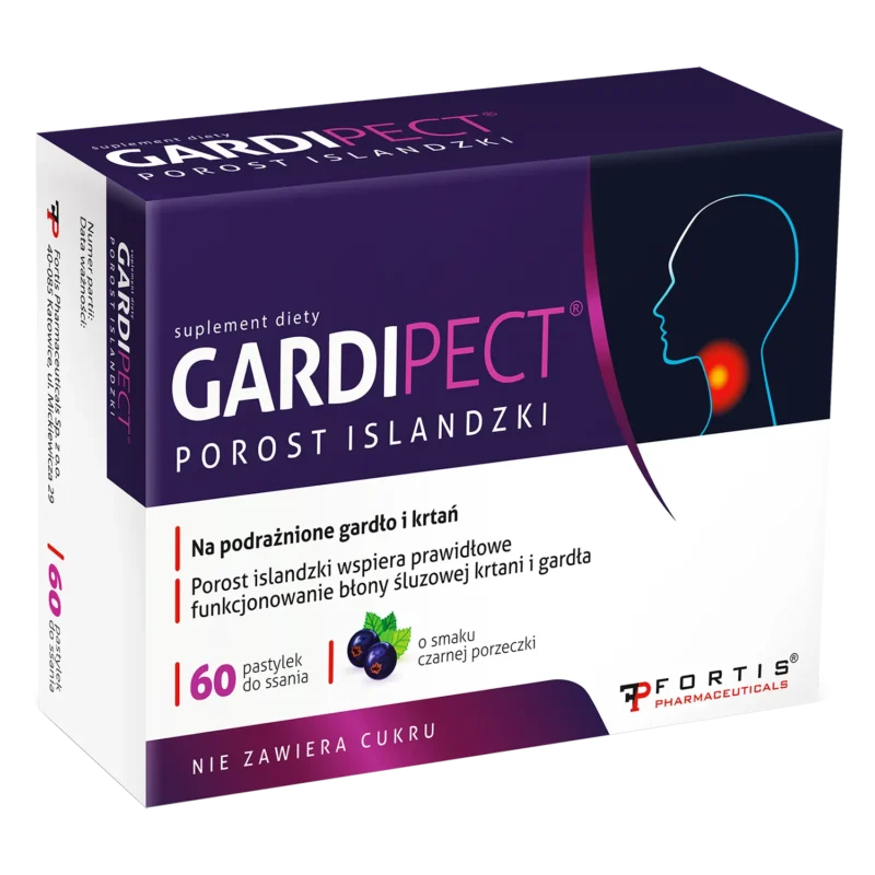 Gardipect Isländisch Moos Lutschtabletten Schwarze Johannisbeere 60 Stück