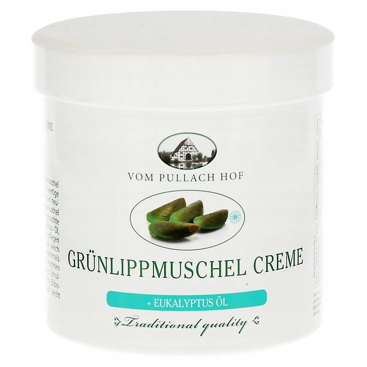 Grünlippmuschel Creme für Gelenke und Muskeln mit Kampfer und Eukalyptusöl 250 ml