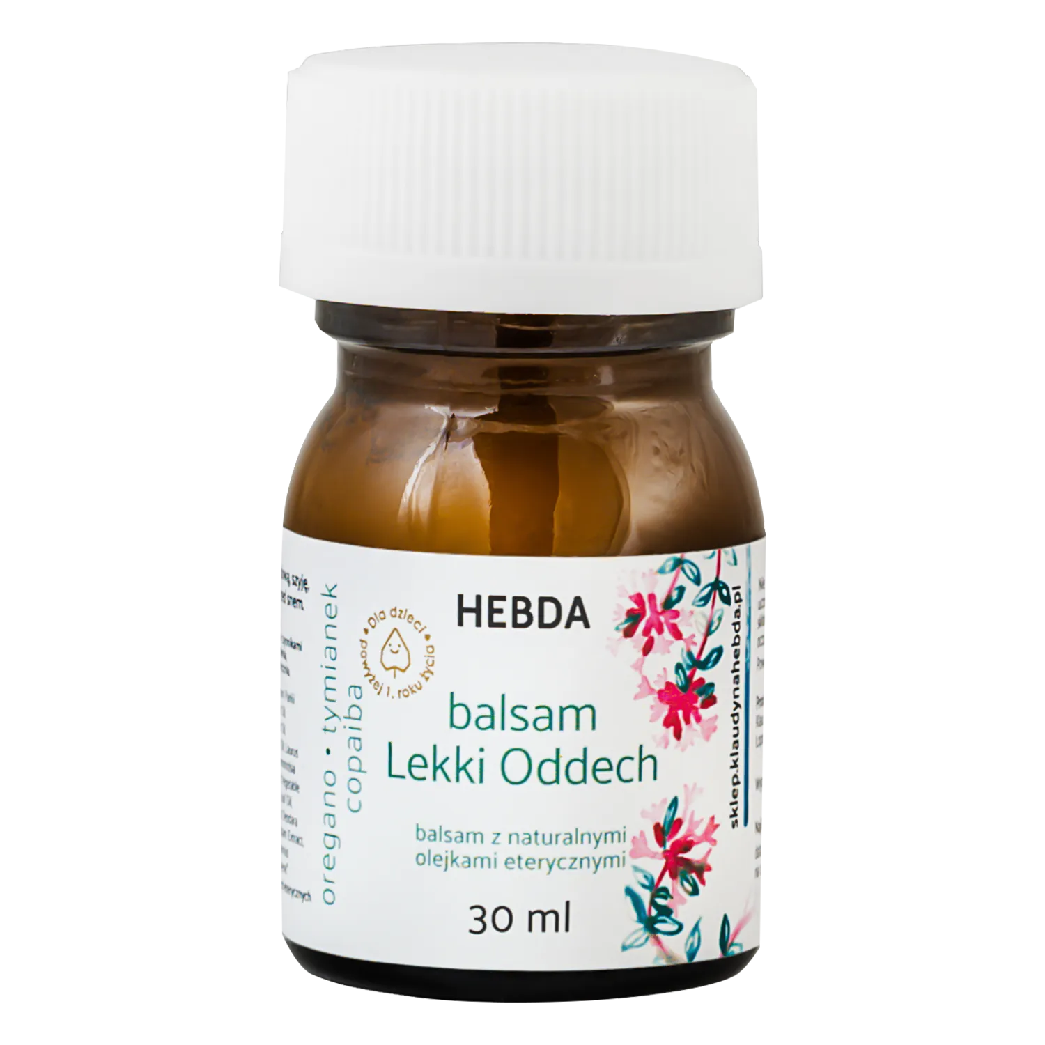 Hebda Leichter Atem Balsam 30 ml natürlicher Erkältungsbalsam für Kinder ab 1 Jahr